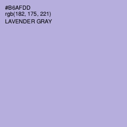 #B6AFDD - Lavender Gray Color Image